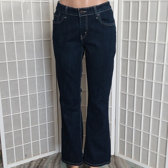 Levi’s 518 Superlow Bootcut Jeans – Dark Wash Denim, Juniors Size 13M - Picture 1 of 12